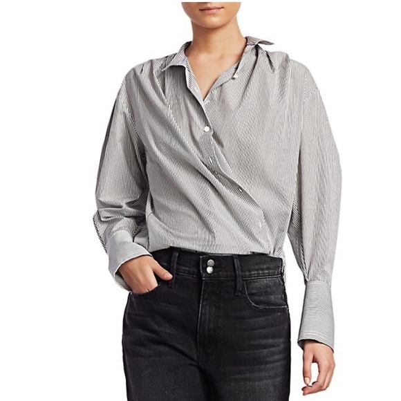 Excellent Condition Frame Pleated Clean Collar Shirt - Picture 8 of 12
